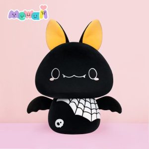 MeWaii® Mushroom Family Bat with Spider Web Kawaii Plush Pillow Squish Toy
