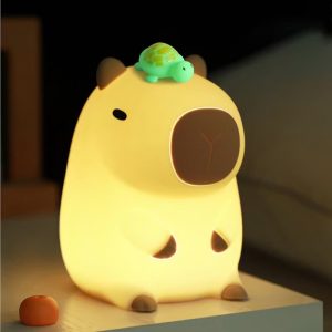 Hot Capybara LED Squishy Night Light For Gift USB Rechargeable Capybara Lamp