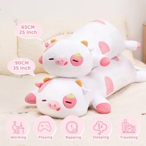 MeWaii® Lying Cow Stuffed Animal Kawaii Plush Body Pillow Squishy