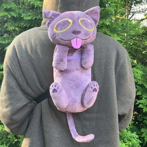 Catameng Cat Plush Bag –black